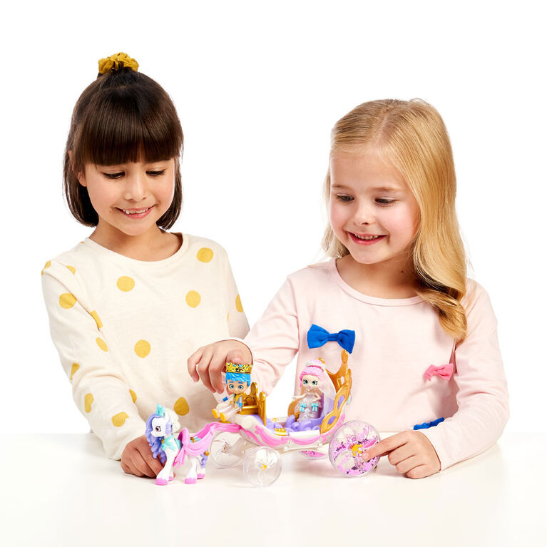 Corrosse de mariage Royale Shopkins Happy Places avec Pony et Petkins à l'intérieur