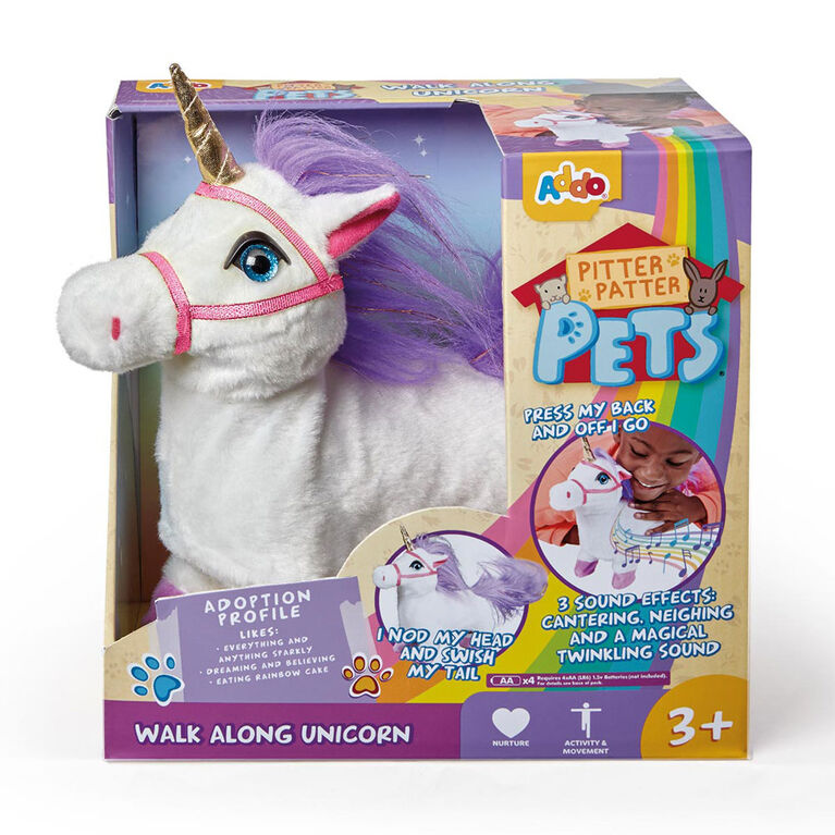 Pitter Patter Pets Walking Unicorn R Exclusive Toys R Us Canada