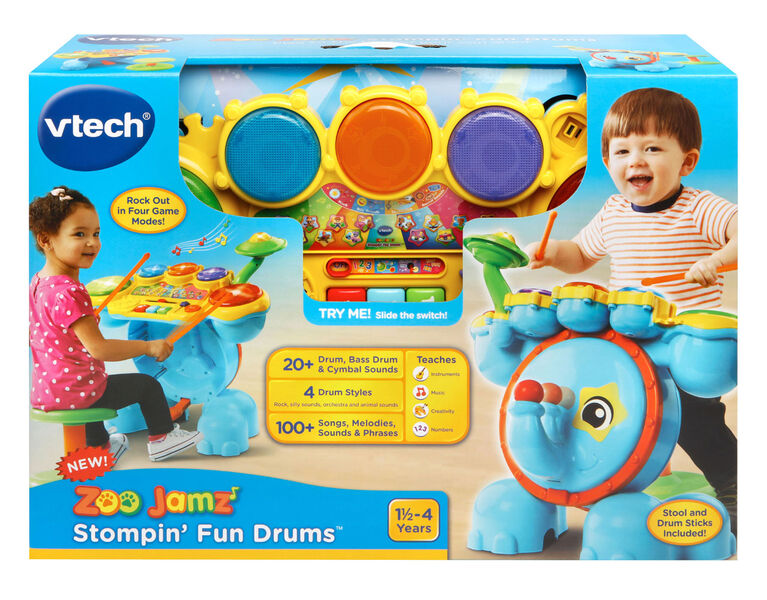 Zoo Jamz Stompin' Fun Drums - English Edition
