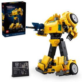 LEGO Icons Transformers Bumblebee Action Figure, Collectible Building Set for Adults,10338
