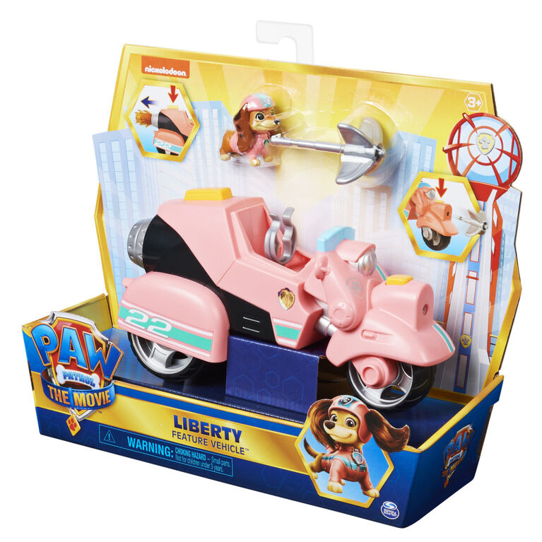 PAW Patrol, Liberty's Movie Toy Car with Collectible Action Figure - R Exclusive
