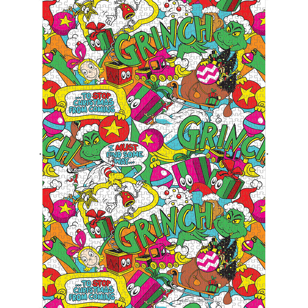 USAopoly The Grinch "Poppin" 1,000 Piece Puzzle - English Edition