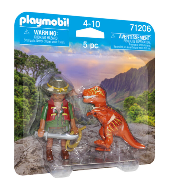Playmobil - Aventurier et tyrannosaure