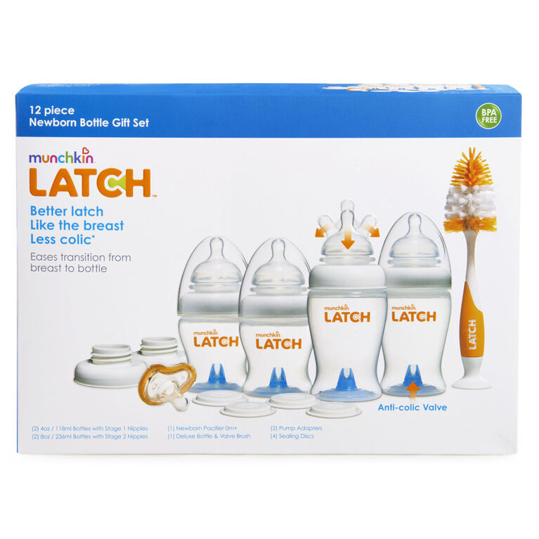 Munchkin - LATCH Newborn Bottle Starter Set - 12-Piece