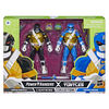 Power Rangers X Teenage Mutant Ninja Turtle Lightning Collection Morphed Donatello Ranger noir et Leonardo Ranger bleu