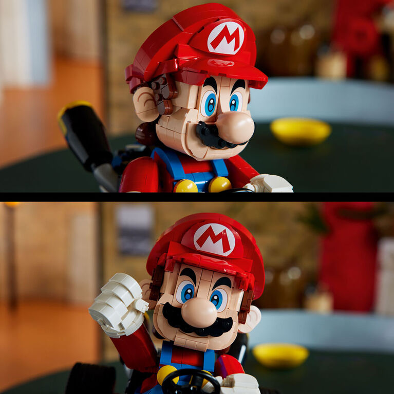 LEGO Super Mario : Mario Kart : Mario et Kart Standard, Cadeau sur le Thème des Jeux Vidéo à Collectionner pour Amateurs Adultes 72037