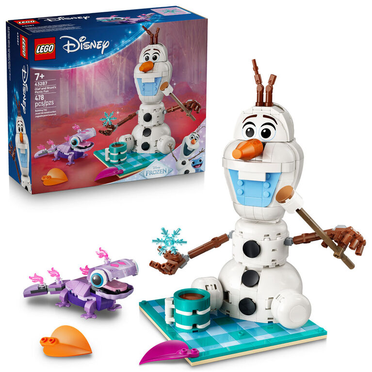 LEGO Disney Frozen Olaf and Bruni's Picnic Fun Building Toy for Girls & Boys , Ages 7+ - 43287