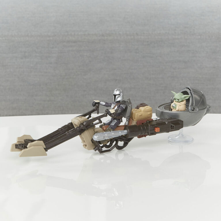 Star Wars Mission Fleet Expedition Class The Mandalorian The Child Battle for the Bounty 2.5-Inch-Scale Figures and Vehicle