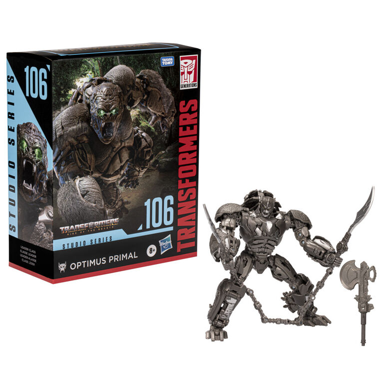 Transformers Generations Studio Series 106, figurine Optimus Primal de 21,5 cm, classe Leader, Transformers: Rise of the Beasts