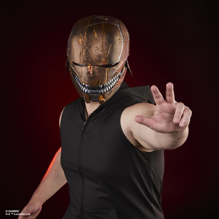 Star Wars The Black Series The Stranger Premium Electronic Helmet, Star Wars: The Acolyte Roleplay Item Star Wars The Black Series The Stranger Premium Electronic Helmet, Star Wars: The Acolyte Roleplay Item