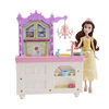 Disney Princess Belle's Royal Kitchen, Fashion Doll and Playset with 13 Accessories, Mrs. Potts, and Chip