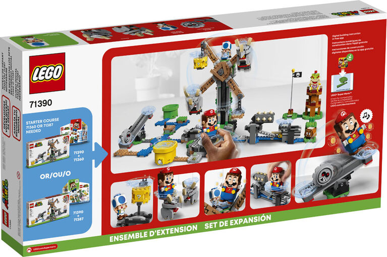 LEGO Super Mario Ensemble d'extension Le renversement de Reznor 71390 (862 pièces)