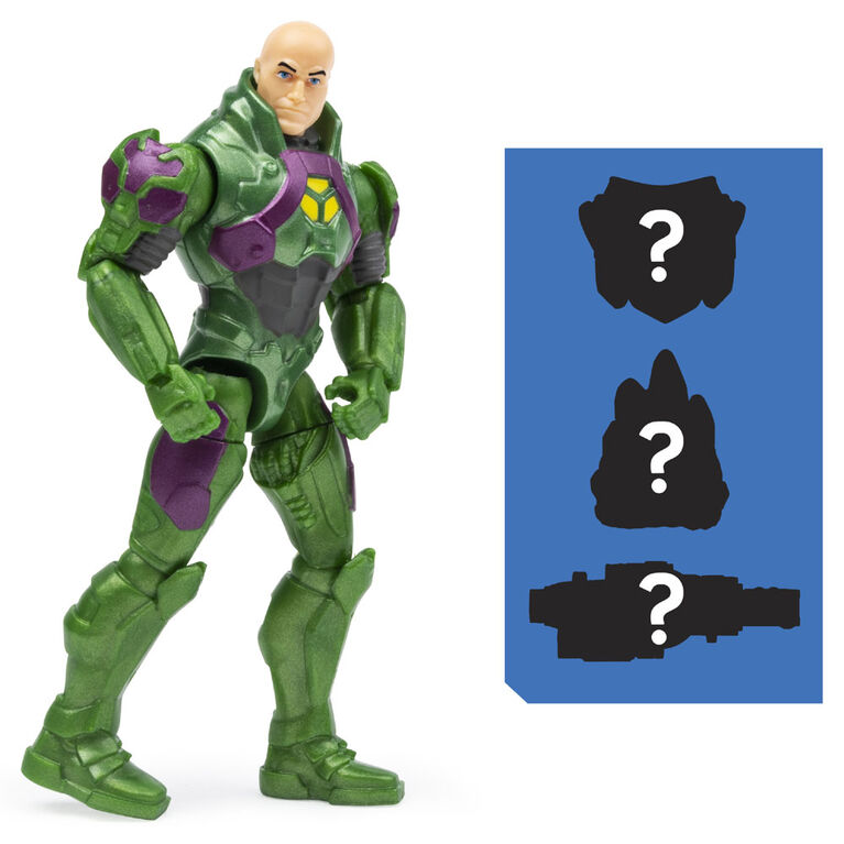 DC Comics, 4-Inch LEX LUTHOR Action Figure with 3 Mystery Accessories, Adventure 2