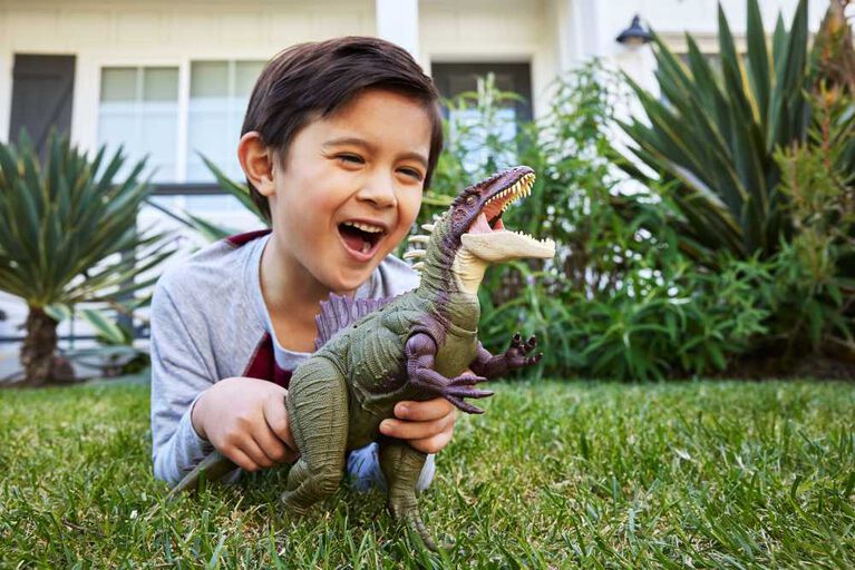 Jurassic World Chaos Theory Battle Roarin' Becklespinax Dinosaur Action Figure