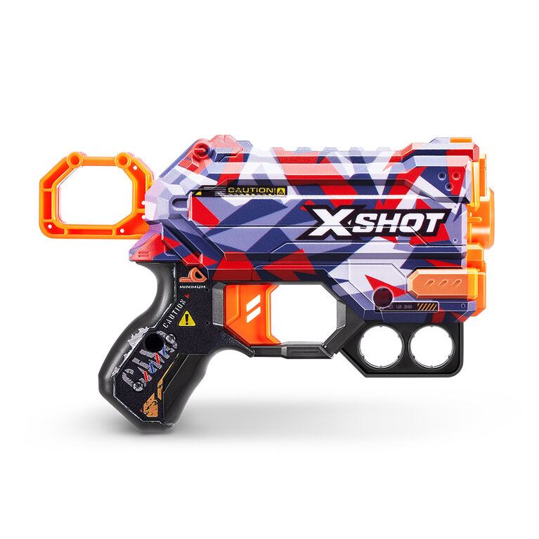 Pistolet à fléchettes Menace X-Shot Skins (8 fléchettes) par ZURU