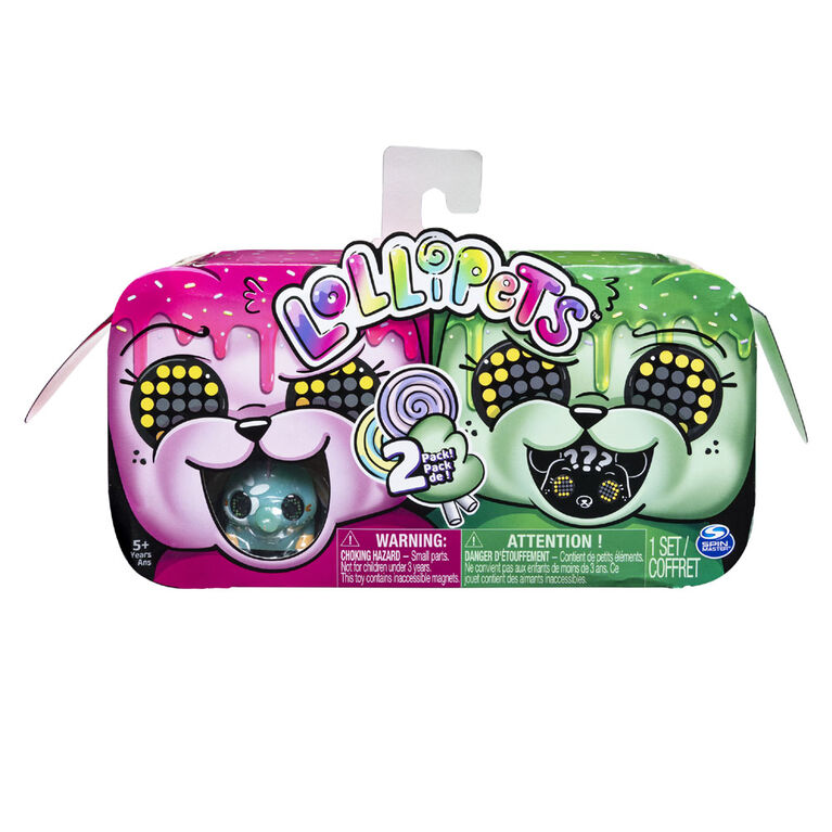 Lollipets, Two-Pack, Mini Interactive Collectible Pets with Candy-shaped Accessory (Style May Vary)