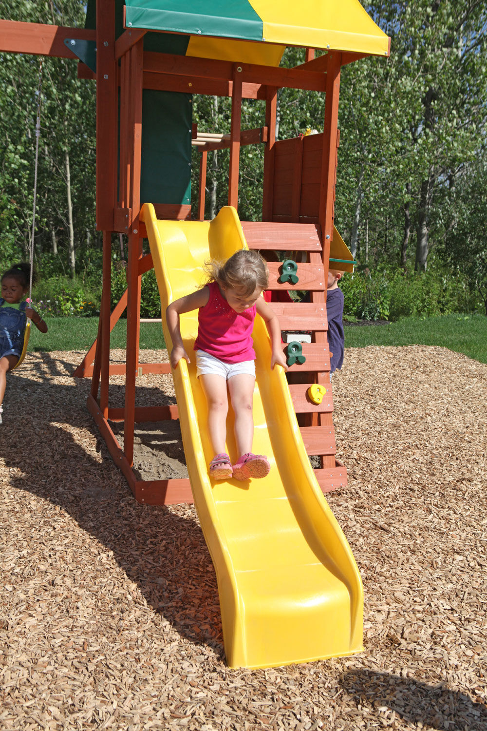 kidkraft hazelwood wooden swing set