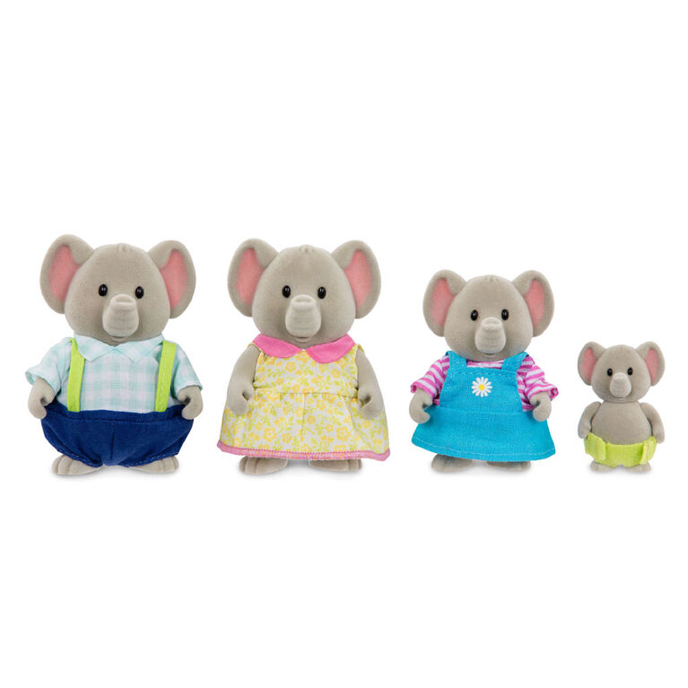 Oliphant Éléphants, Li'l Woodzeez, Ensemble de petites figurines d'éléphants