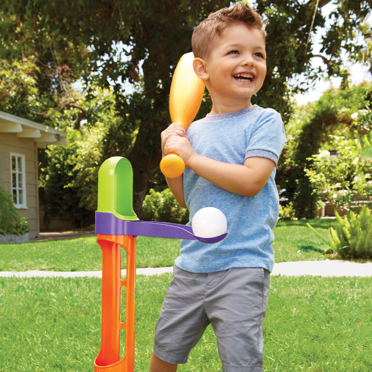 Jeu triple de tee-ball éclaboussant 3 en 1 Little Tikes avec 3 balles