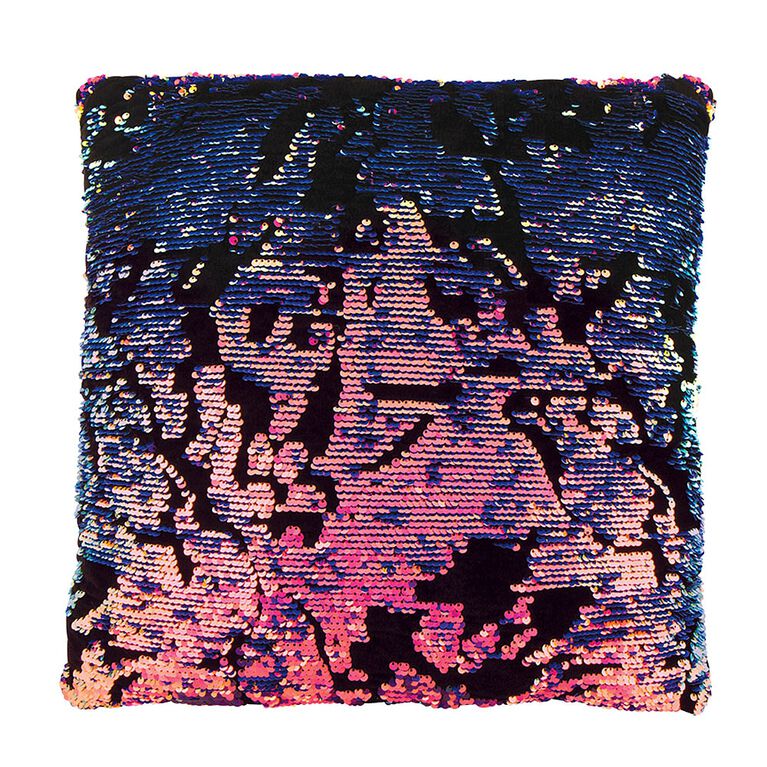 Style Lab Magic Sequin Pillow Scattered Purple Sequin/Velvet