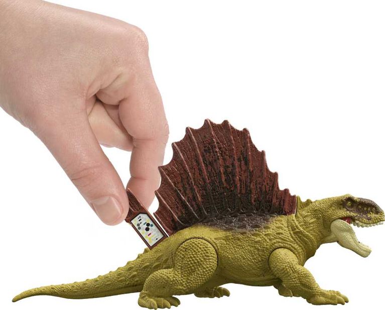 Figurines articulées de dinosaures Meute féroce ​Dimétrodon Jurassic World avec articulations, concept et sculptures authentiques