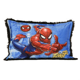 Marvel Spider-Man Kids Jumbo Funky Fur Pillow, 20" x 30"