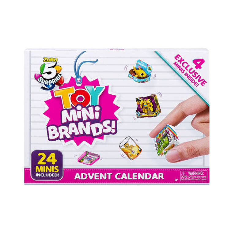 Zuru 5 Surprise Toy Mini Brands Limited Edition Advent Calendar with 4 Exclusive Minis (Styles May Vary)