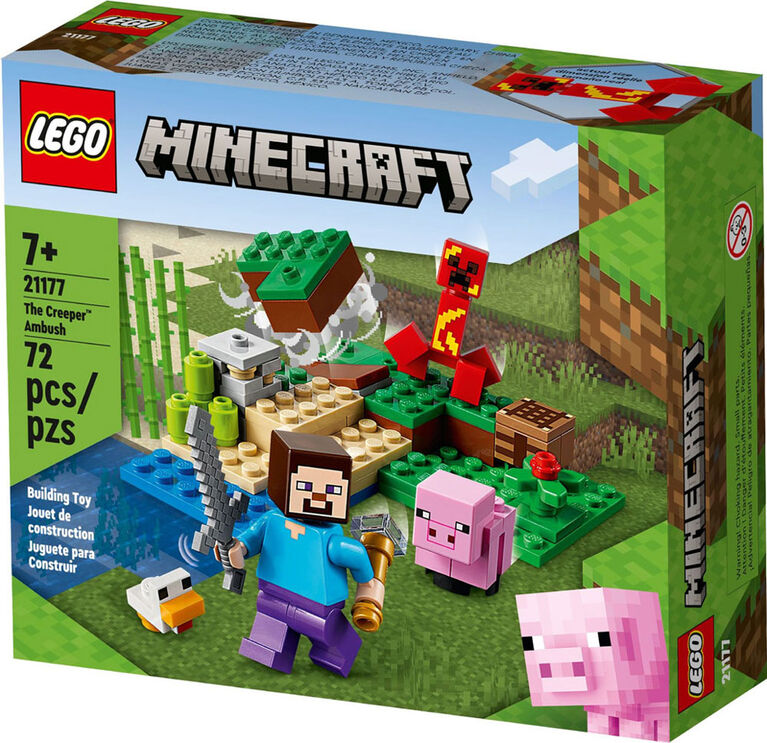 LEGO Minecraft L'embuscade du Creeper 21177 Ensemble de construction (72 pièces)