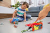 Hot Wheels City Battling Creature Transports Vehicle & 10 Die-Cast Toy Cars