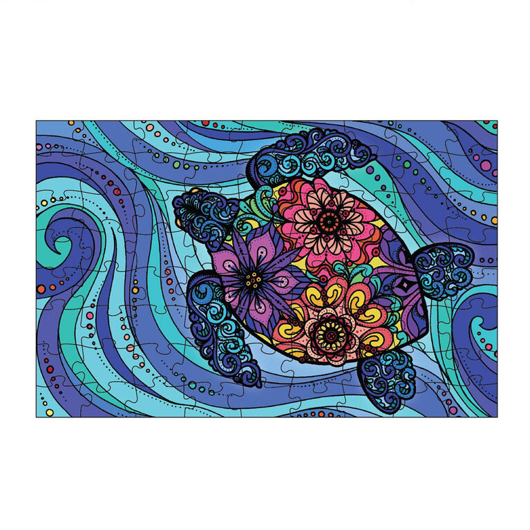 Mindful Living Kids 72 pc. Puzzle - Flow like a Turtle - English Edition