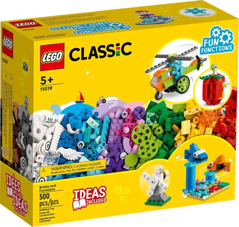LEGO Classic Briques et fonctions 11019 - Ensemble de construction pour enfants (500 pièces)