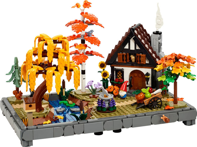LEGO Icons Le Jardin du Chalet d'Automne, Ensemble de Construction, D&eacute;coration Int&eacute;rieure Personnalisable pour Adultes 11372