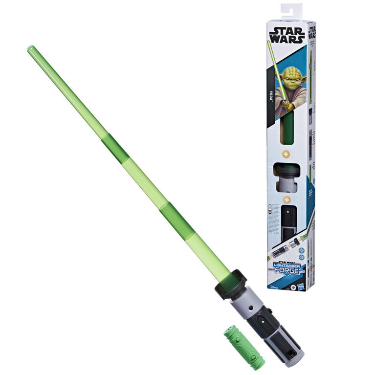 Star Wars Lightsaber Forge Yoda, Green Customizable Electronic Lightsaber, Star Wars Toys for Kids