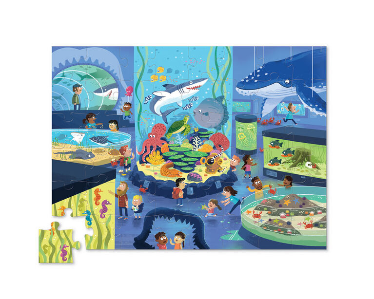 Crocodile Creek - Day at the Museum - Aquarium 48 PC Puzzle - Édition anglaise