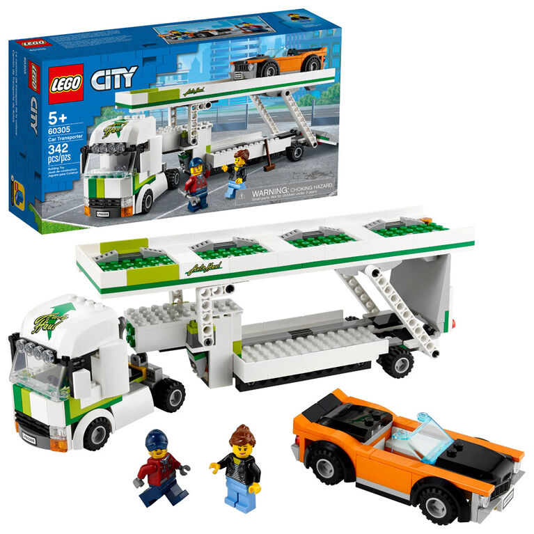 LEGO City Great Vehicles Le transport de voiture 60305 (342 pièces)