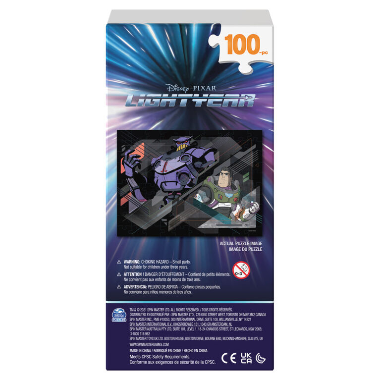 Disney Pixar Lightyear, Zurg Buzz Lightyear 100-Piece Jigsaw Puzzle
