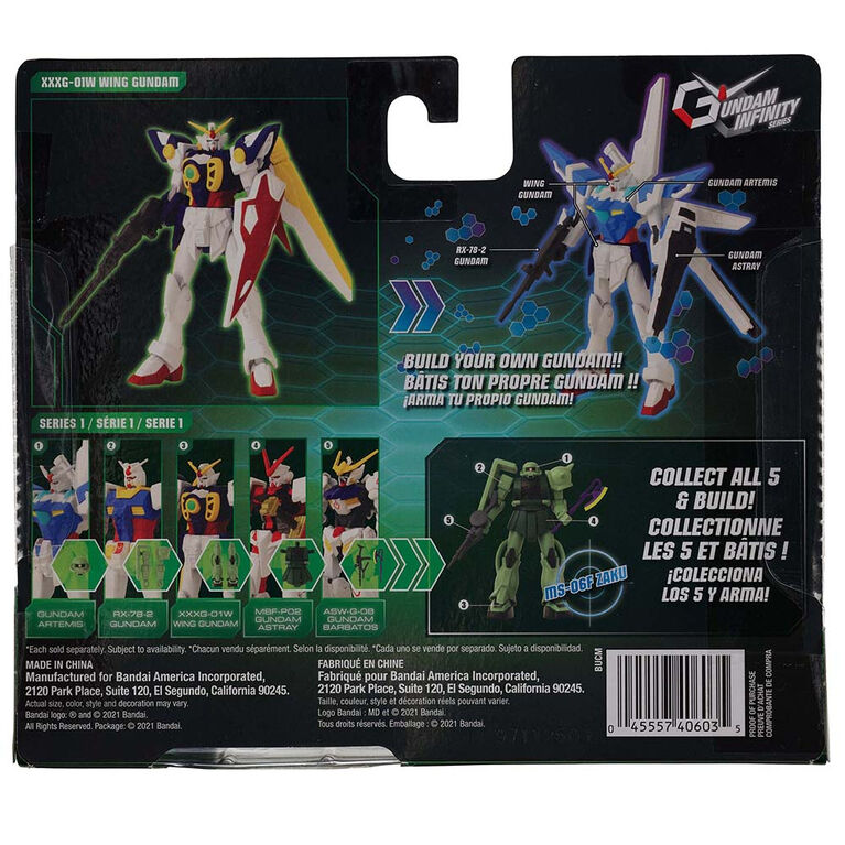 Gundam Infinity - Wing Gundam (with Build A Zaku piece)
