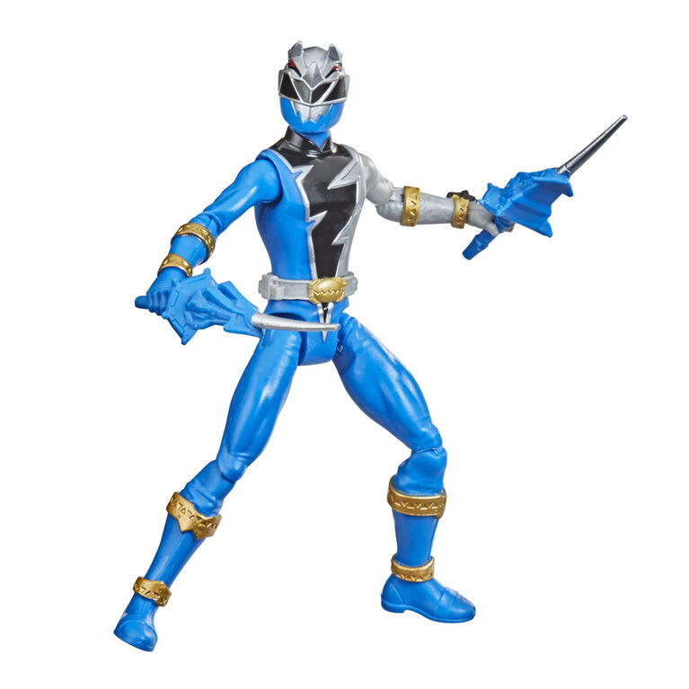 Power Rangers Dino Fury, figurine articulée Ranger bleu