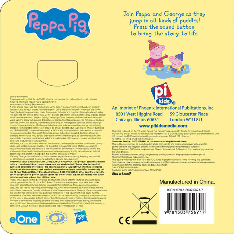 1 Button Sound Book Peppa Pig - English Edition