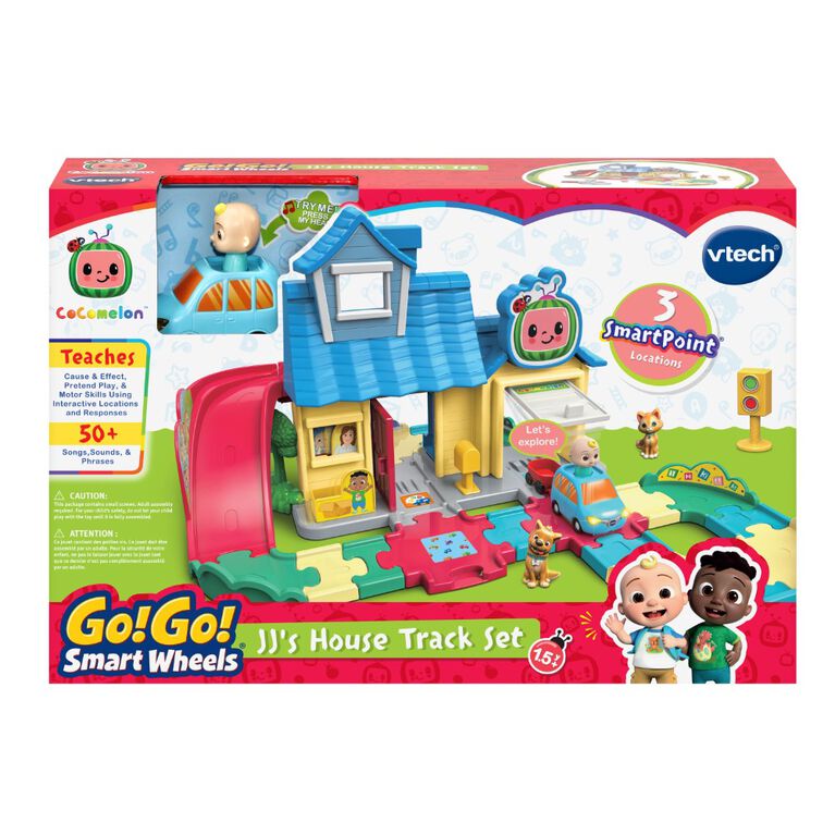 VTech CoComelon Go! Go! Smart Wheels JJ's House Track Set - English Edition