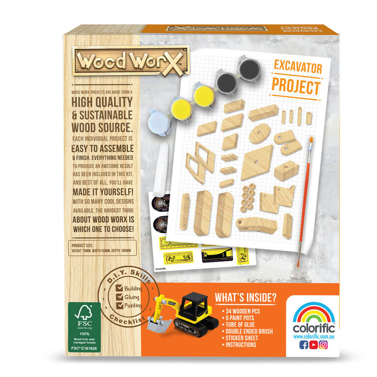 Excavatrice à assembler Wood WorX