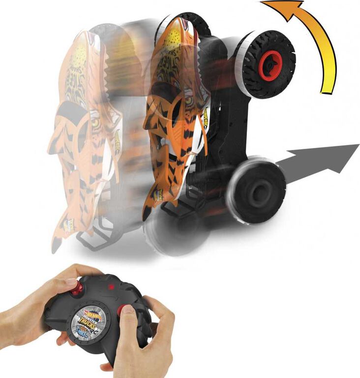 Hot Wheels - Monster Trucks - Véhicule téléguidé - HW Unstoppable Tiger Shark