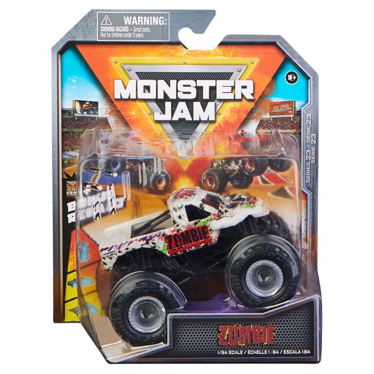 Monster Jam, Official Zombie Monster Truck, Die-Cast Vehicle, World Finals Series, 1:64 Scale