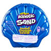 Kinetic Sand, Moule Coquillage contenant 127 g de sable bleu fluo et de sable de plage Kinetic Sand