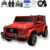 KidsVip 24V Kids & Toddlers Mercedes G Series 4WD Ride on car w/Remote Control - Matte Red - English Edition