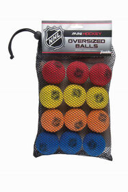 LNH - Ensemble de 12 balles de rechange en mousse pour le hockey miniature