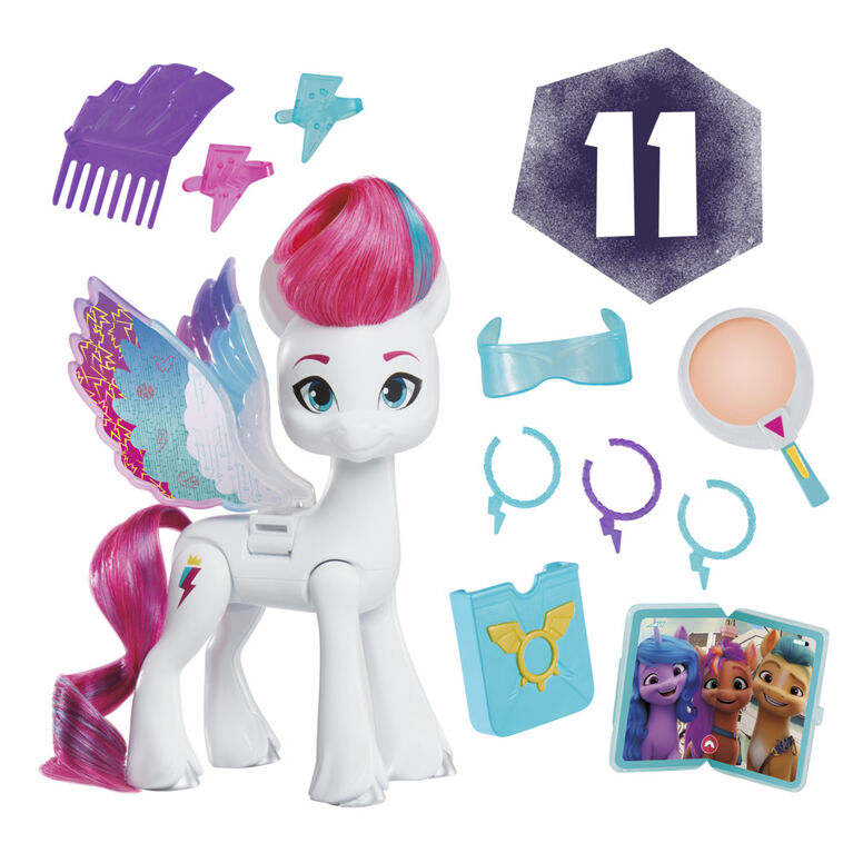 My Little Pony Dolls Zipp Storm Wing Surprise, 5.5-Inch My Little Pony Toy with Wings and Accessories