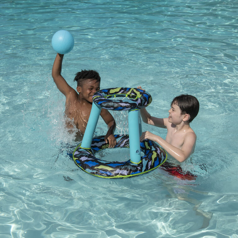 COOP, Hydro Spring Hoops, Jeu de piscine, Ensemble gonflable de basket-ball pour la piscine