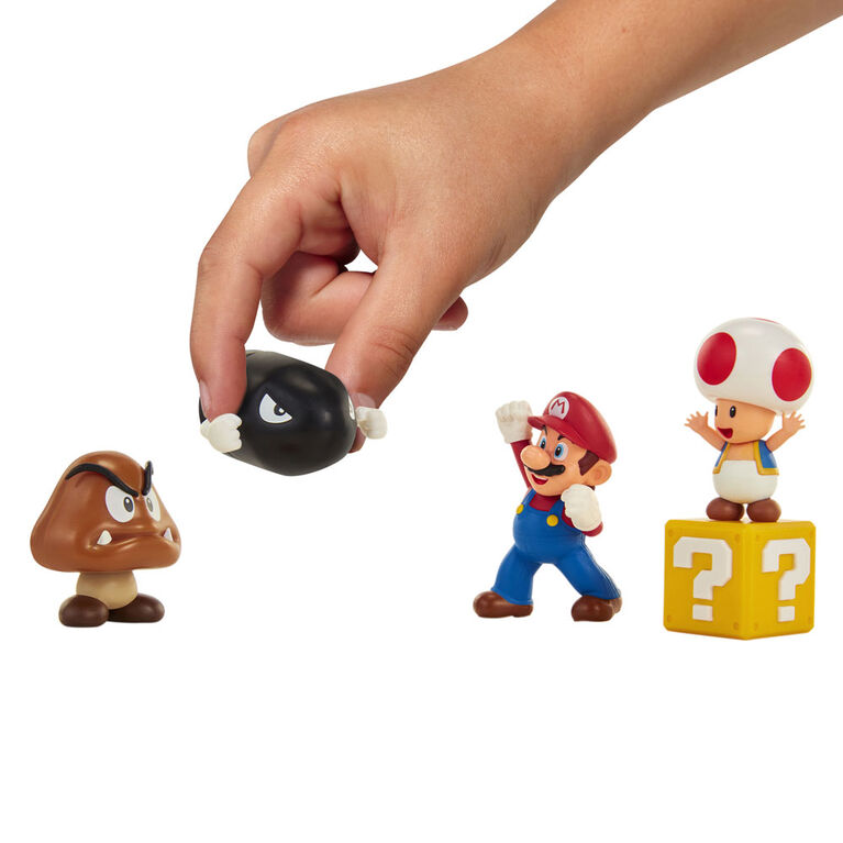 Nintendo Mario - Jeu de figurines de 6,3 cm de la plaine du grand chêne