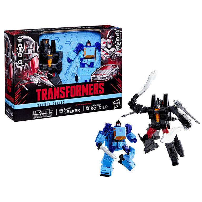 Transformers Studio Series MTMTE Collection Transformers: Devastation Ground Soldier and Elite Seeker Action Figures Transformers Studio Series MTMTE Collection Transformers: Devastation Ground Soldier and Elite Seeker Action Figures